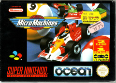Micro Machines for the Super Nintendo Front Cover Box Scan