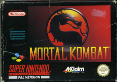 Mortal Kombat: Competition Edition for the Super Nintendo Front Cover Box Scan