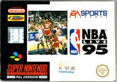 NBA Live 95 for the Super Nintendo Front Cover Box Scan