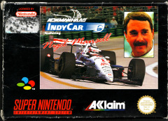 Newman Haas IndyCar featuring Nigel Mansell for the Super Nintendo Front Cover Box Scan