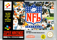 NFL Football for the Super Nintendo Front Cover Box Scan