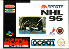 NHL 95 for the Super Nintendo Front Cover Box Scan