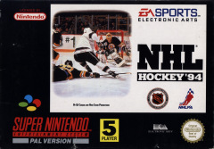 NHL Hockey '94 for the Super Nintendo Front Cover Box Scan