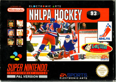 NHLPA Hockey 93 for the Super Nintendo Front Cover Box Scan