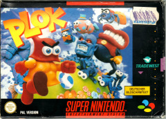 Plok for the Super Nintendo Front Cover Box Scan
