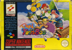 Pop'n TwinBee for the Super Nintendo Front Cover Box Scan