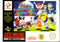 Pop'n TwinBee: Rainbow Bell Adventures for the Super Nintendo Front Cover Box Scan