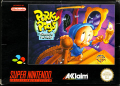 Porky Pig's Haunted Holiday for the Super Nintendo Front Cover Box Scan