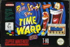 The Ren & Stimpy Show: Time Warp for the Super Nintendo Front Cover Box Scan