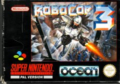 RoboCop 3 for the Super Nintendo Front Cover Box Scan