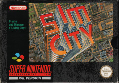SimCity for the Super Nintendo Front Cover Box Scan