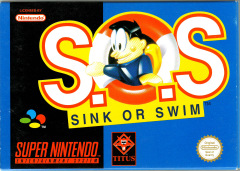 Sink or Swim for the Super Nintendo Front Cover Box Scan