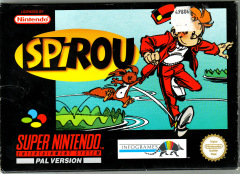 Spirou for the Super Nintendo Front Cover Box Scan