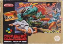 Street Fighter II for the Super Nintendo Front Cover Box Scan