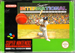 Super International Cricket for the Super Nintendo Front Cover Box Scan