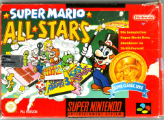Super Mario All-Stars for the Super Nintendo Front Cover Box Scan