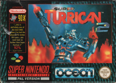 Super Turrican 2 for the Super Nintendo Front Cover Box Scan