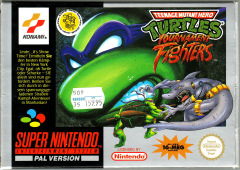 Teenage Mutant Hero Turtles: Tournament Fighters for the Super Nintendo Front Cover Box Scan