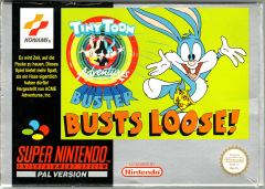 Tiny Toon Adventures: Buster Busts Loose! for the Super Nintendo Front Cover Box Scan