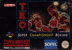TKO Super Championship Boxing for the Super Nintendo Front Cover Box Scan