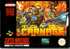Total Carnage for the Super Nintendo Front Cover Box Scan