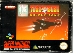 Turn and Burn: No-Fly Zone for the Super Nintendo Front Cover Box Scan