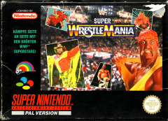 WWF Super WrestleMania for the Super Nintendo Front Cover Box Scan