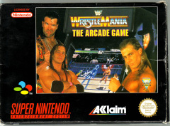 WWF WrestleMania: The Arcade Game for the Super Nintendo Front Cover Box Scan