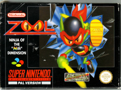 Zool: Ninja of the “Nth“ Dimension for the Super Nintendo Front Cover Box Scan