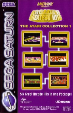 Midway Presents... Arcade's Greatest Hits: The Atari Collection 1 for the Sega Saturn Front Cover Box Scan