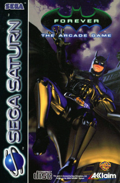 Batman Forever: The Arcade Game for the Sega Saturn Front Cover Box Scan