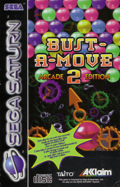 Bust-A-Move 2: Arcade Edition for the Sega Saturn Front Cover Box Scan