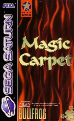 Magic Carpet for the Sega Saturn Front Cover Box Scan