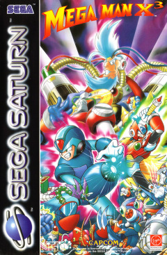 Mega Man X3 for the Sega Saturn Front Cover Box Scan