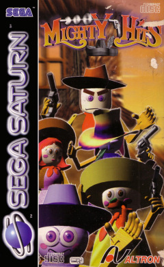 Mighty Hits for the Sega Saturn Front Cover Box Scan