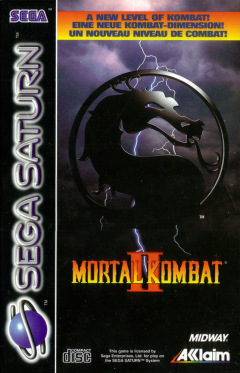 Mortal Kombat II for the Sega Saturn Front Cover Box Scan