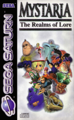 Mystaria: The Realms of Lore for the Sega Saturn Front Cover Box Scan