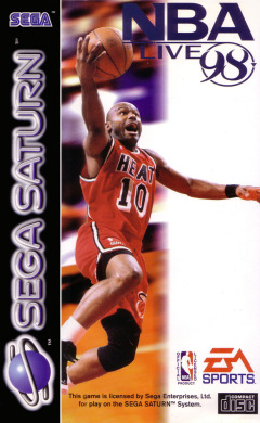 NBA Live 98 for the Sega Saturn Front Cover Box Scan