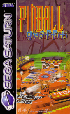 Pinball Graffiti for the Sega Saturn Front Cover Box Scan