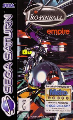 Pro Pinball: The Web for the Sega Saturn Front Cover Box Scan