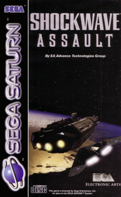 Shockwave Assault for the Sega Saturn Front Cover Box Scan