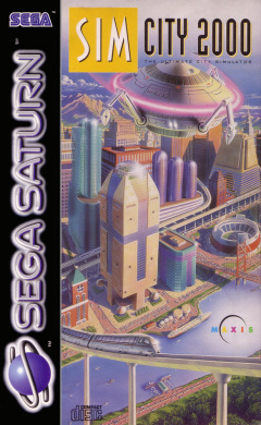 Sim City 2000 The Ultimate City Simulator for the Sega Saturn Front Cover Box Scan