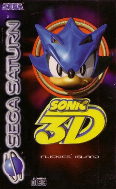 Sonic 3D: Flickies' Island for the Sega Saturn Front Cover Box Scan
