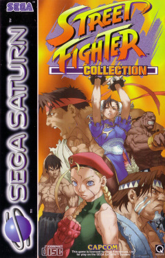 Street Fighter Collection for the Sega Saturn Front Cover Box Scan