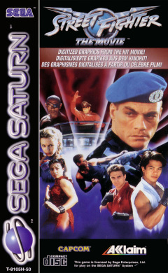 Street Fighter: The Movie for the Sega Saturn Front Cover Box Scan