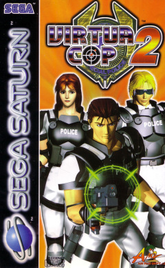 Virtua Cop 2 for the Sega Saturn Front Cover Box Scan