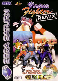 Virtua Fighter Remix for the Sega Saturn Front Cover Box Scan
