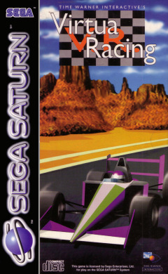 Time Warner Interactive's Virtua Racing for the Sega Saturn Front Cover Box Scan