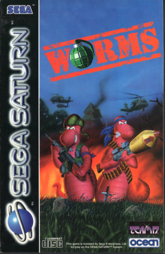 Worms for the Sega Saturn Front Cover Box Scan