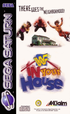 WWF In Your House for the Sega Saturn Front Cover Box Scan